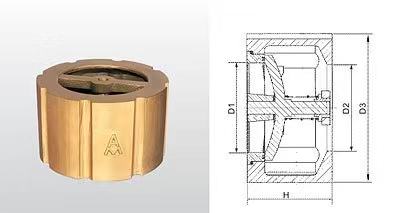 儋州H72X-16T黃銅消聲止回閥
